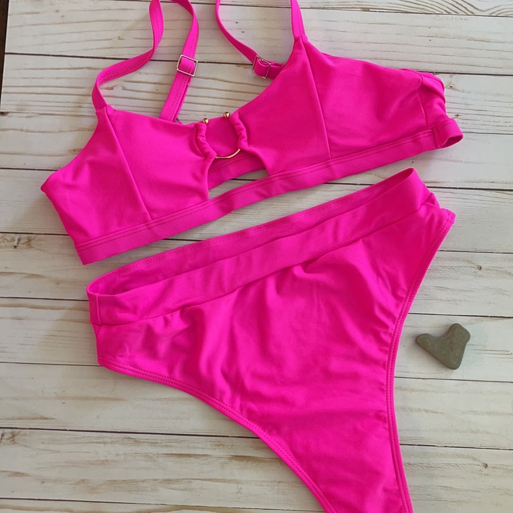 NEW Two Piece High Waisted Bathing Suit Sz L/XL